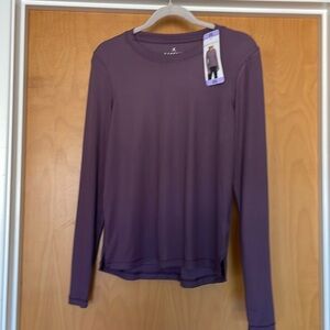 Danskin ultimate rib long sleeve women’s tee sz small